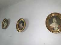 Set de trei buc ,Tablou pictura pe matase