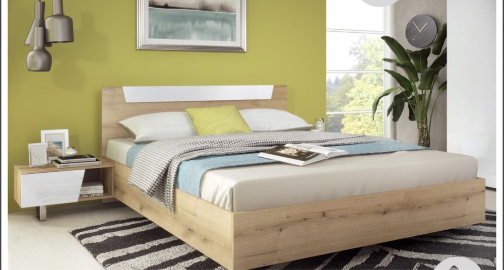 Легло спалня с подматрачна рамка и матрак