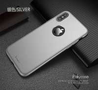 Husa Apple iPhone X, FullBody Elegance Luxury iPaky Argintiu+ folie