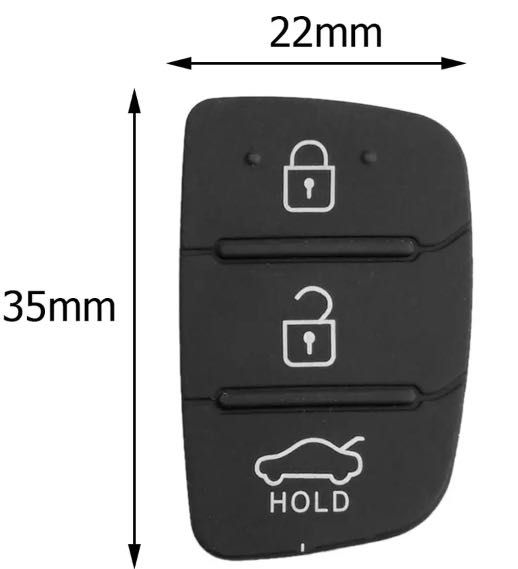 Membrana butoane telecomanda  cheie Hyundai /Kia-set 2 buc