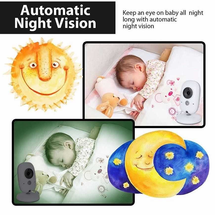 Sistem Complet Baby Monitor Video si Audio Siguranta Bebe, VideoBaby