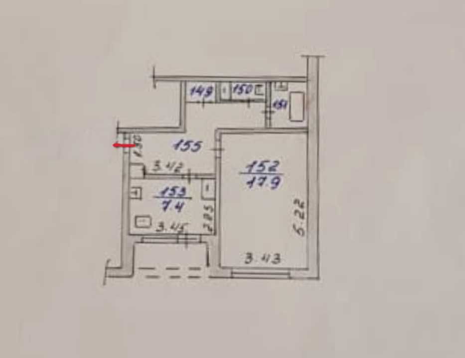 1-комнатная квартира, 38.9 м², 2/5 этаж, мкр Айнабулак-4