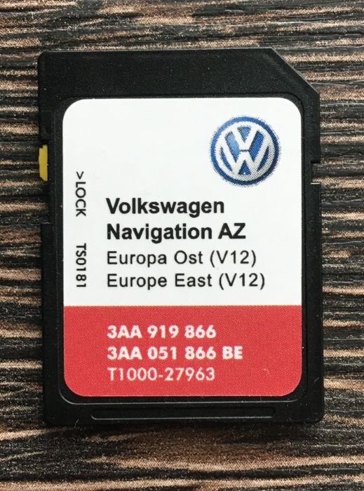 НОВО 2023гд Сд Карта RNS 315 EAST Europe V13 SD card RNS315 SEAT SKODA