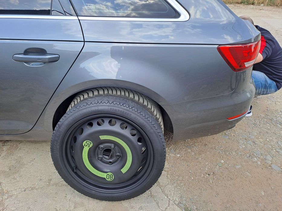 Roata de Rezerva Slim Audi A4 b7 b8 b9 A6 c6 c7 5x112 Butuc 66.5mm