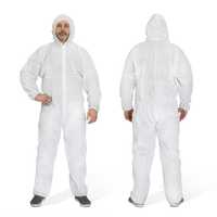 Цял защитен костюм с цип – подходящ за всякакви видове леки замърсяван