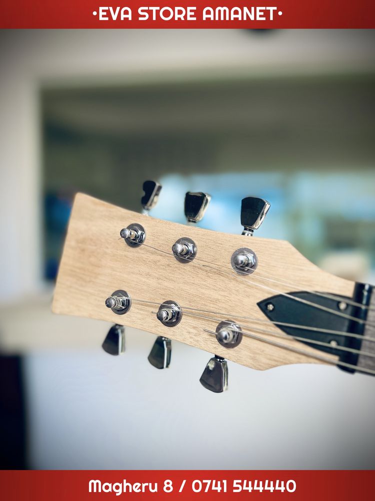 Chitara electrica Guitarworks DIY Electric Guitar Kit Pro Arțar-Mahon