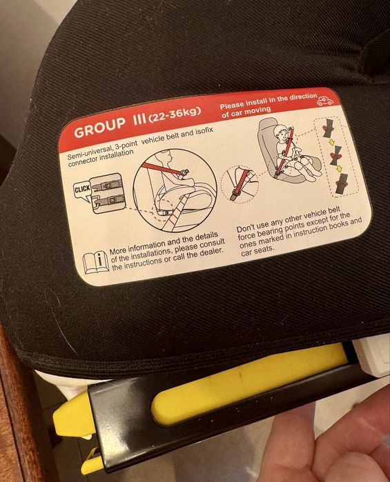 Inaltator auto cu Isofix