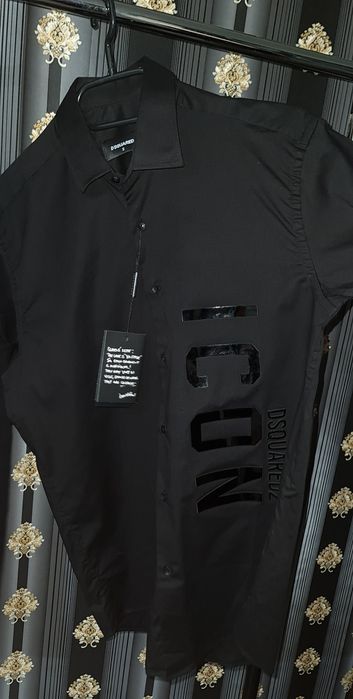 Camasa icon Dsquared2 alb negruu 2026