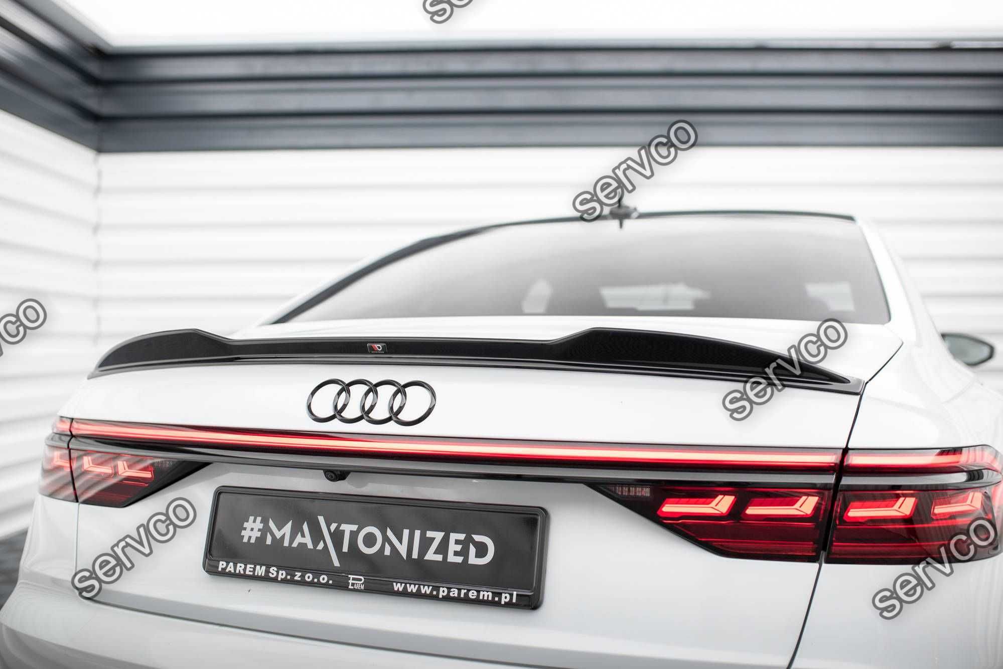 Eleron Audi A8 S8 Sline D5 3D 2017-2021 spoiler v1  Maxton Design