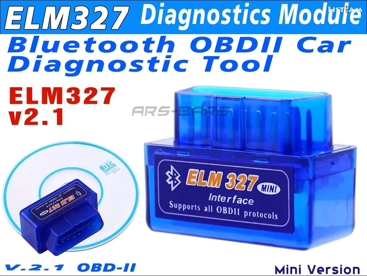 Автосканер ELM 327 два платы,1.5 ва  2.1 OBD2