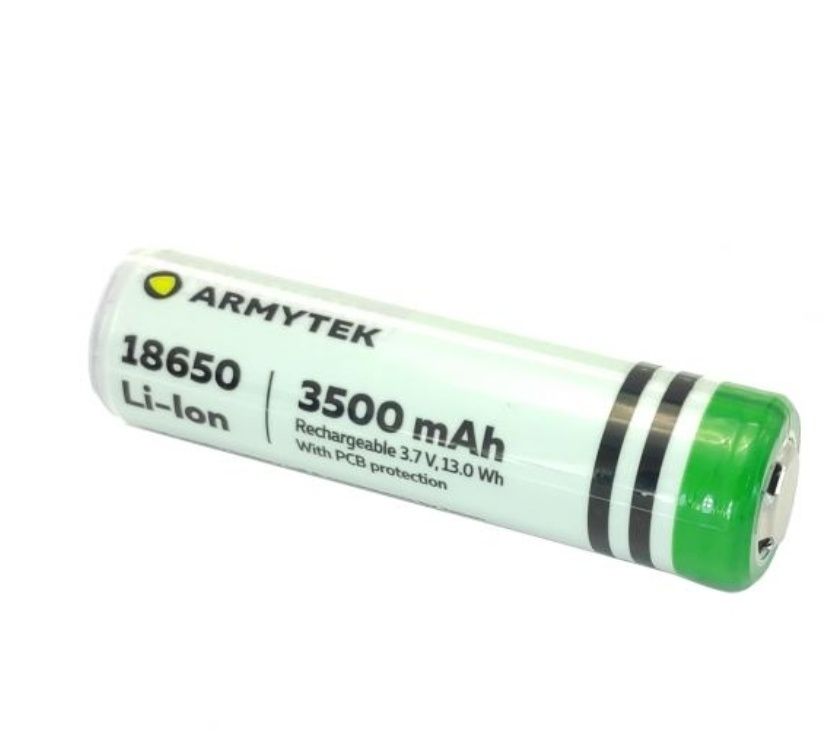 Аккумулятор 18650 Armytek 3500 мАч 3,7V, Li-ion