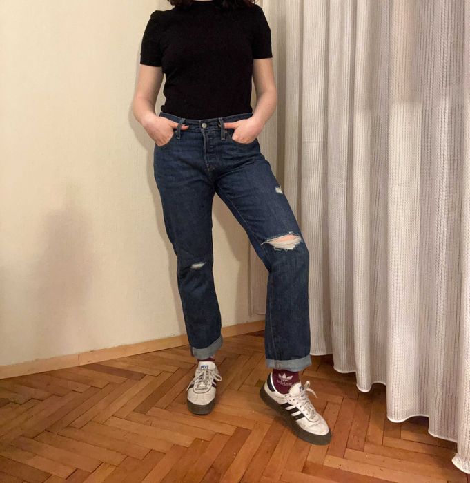 Нови Levi's mom jeans с ниска талия (M+ размер)