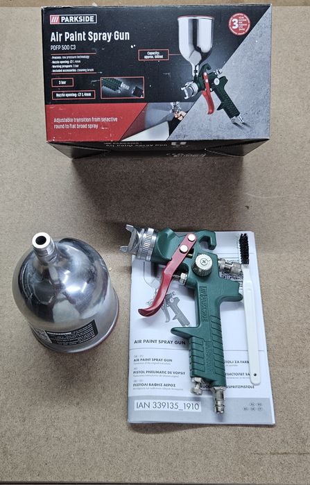 Пневматичен пистолет за боя PARKSIDE AIR PAINT PDFP 500 C3