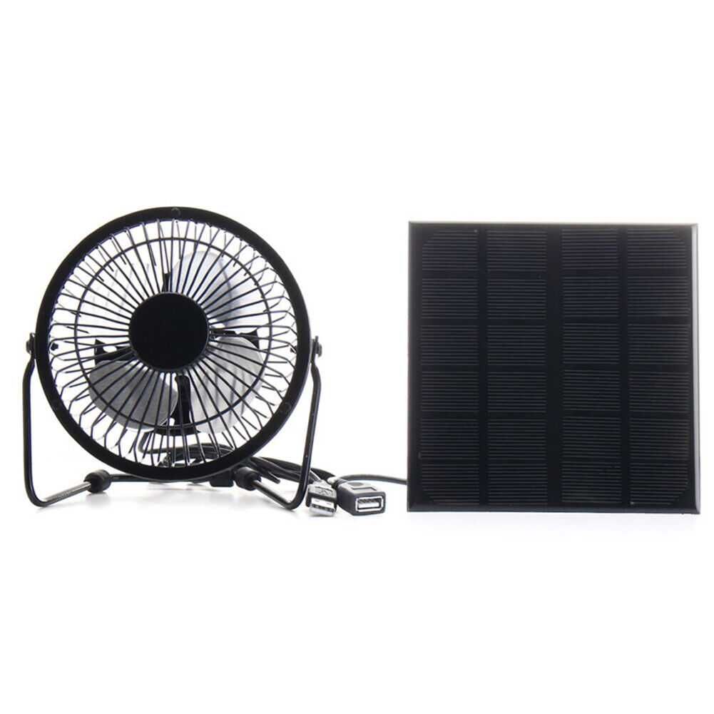 Ventilator solar 5 W sau conectat USB. Nou ambalat!