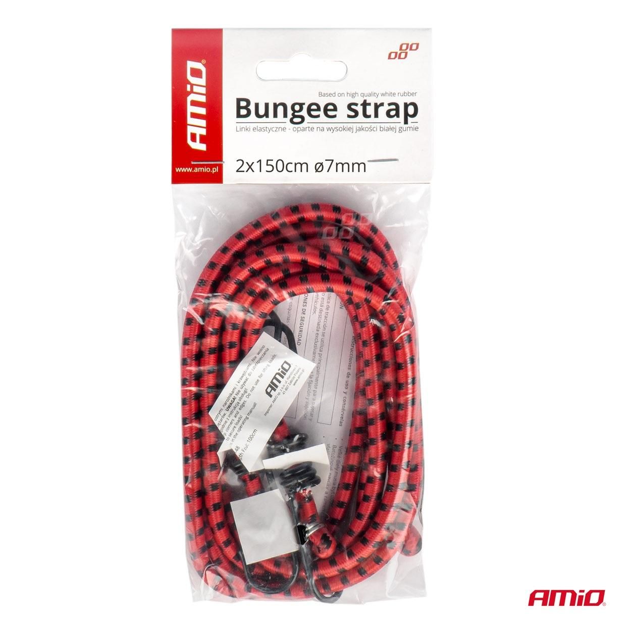 ластик за багаж кръгъл с кука amio 150см-2броя 01150