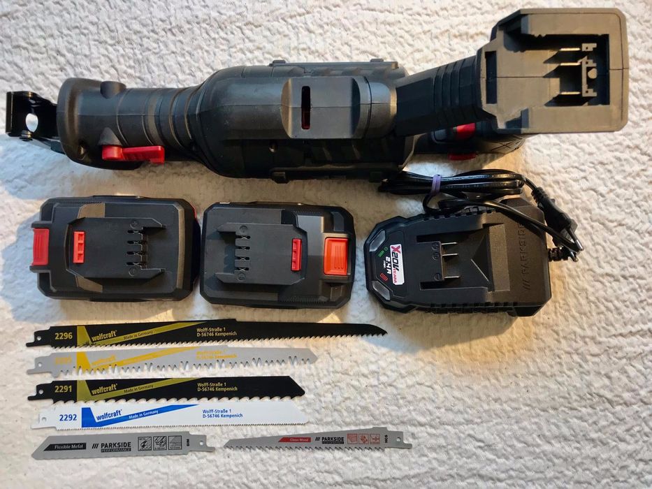 Nou! Professional fierastrau sabie Parkside PERFORMANCE 20V 2 baterii