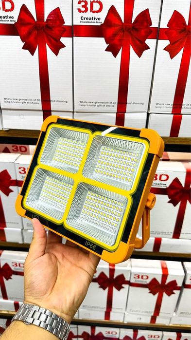 Фонарь Прожектор Солнечная Батарея Светодиодный