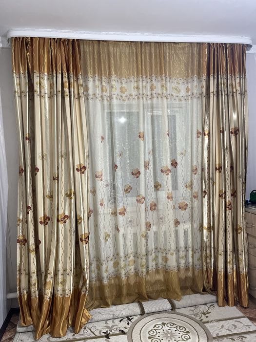 Продам шторы с тюлью