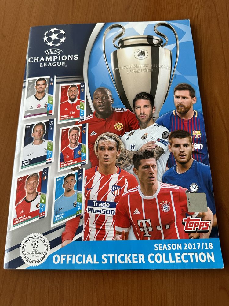 Vand album Topps Champions League 2017/2018 complet