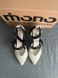 Pantofi din piele Mono Shoes, noi, in cutie originala