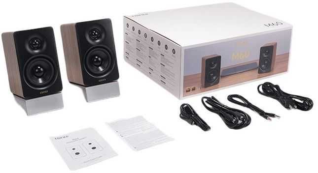 Аудио система Edifier - M60 Compact, Hi-Res, 2.0, кафява