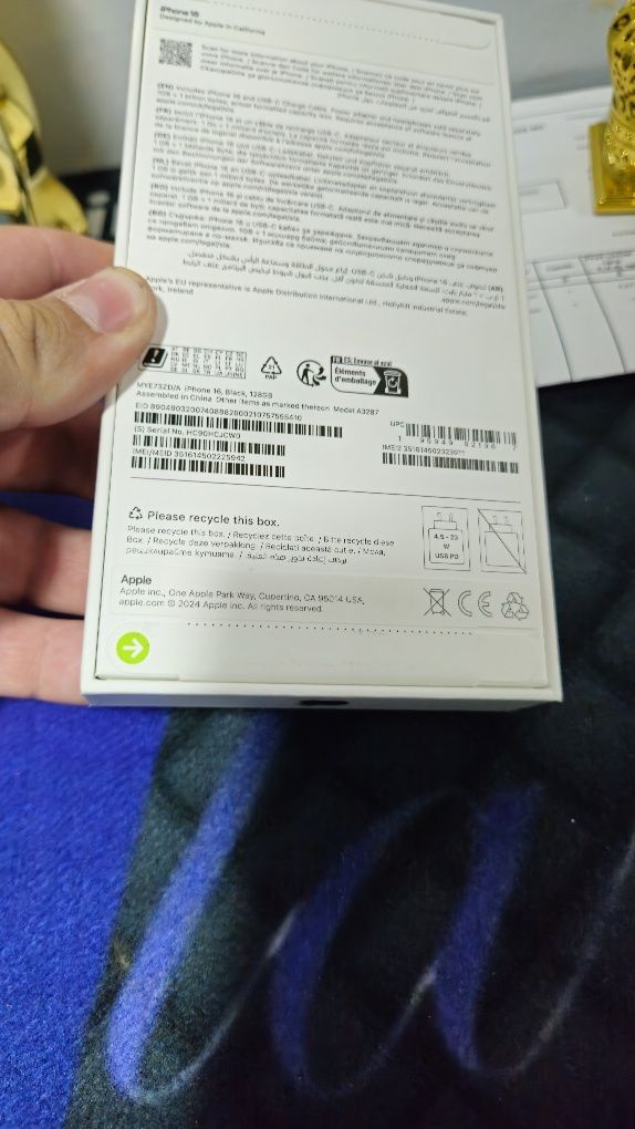 iPhone 16 BLACK 128GB NOU Sigilat 0 Minute.Garatie 24 Luni+Factură