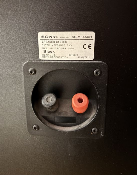 Boxe de podea Sony SS-MF 450 H + central si 2 sateliti