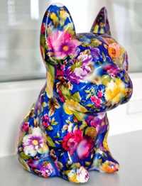 Buldog cu flori - accesoriu pentru iubitorii de caini PUSCULITA DOG F