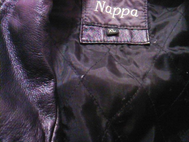 Geaca piele neagra barbati marca Nappa Anglia, nr. 54