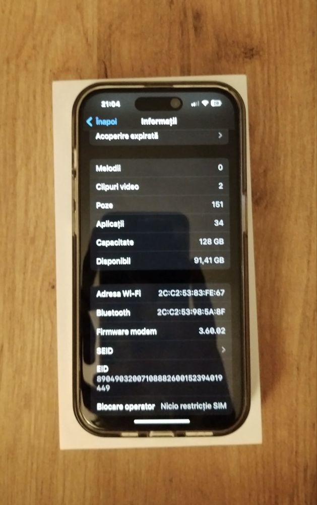 Iphone 14 pro 128 gb ca nou