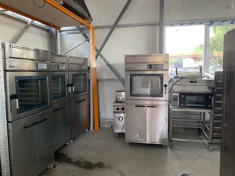 Cuptor Miwe patiserie 6 tavi + hota condensare + suport 2 bucati