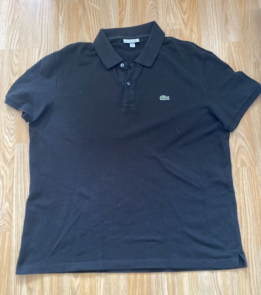 Черна тениска lacoste