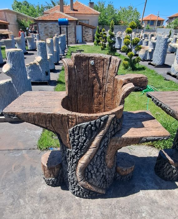 Градинска мивка от щампован бетон