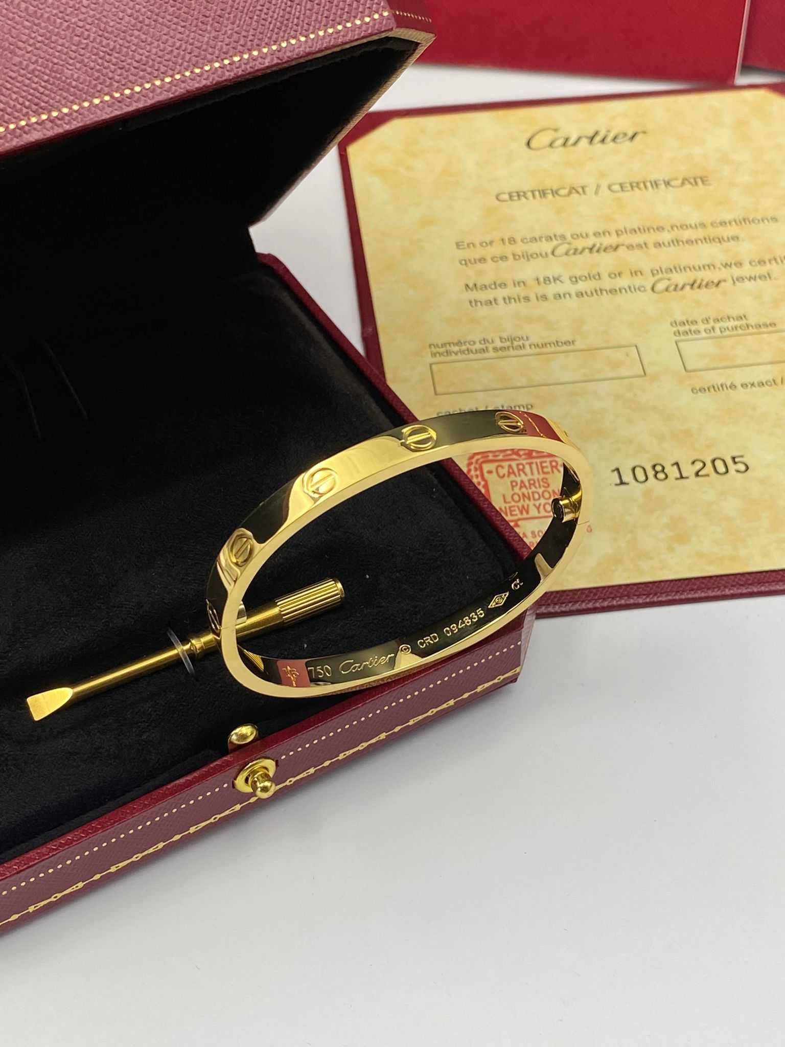 Brățară Cartier LOVE 16 Gold 750