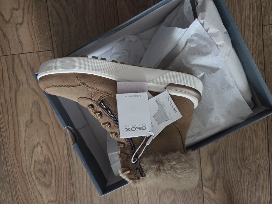 Ghete noi geox din piele impermeabile