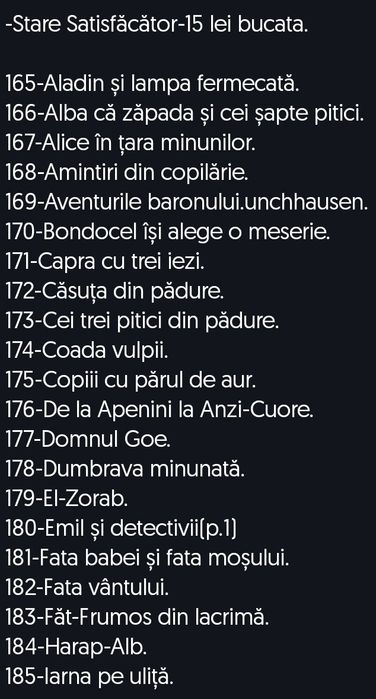 Vând/Schimb diafilme cu povești.Stare F.B.-40 lei/B.-30 lei/S.-15 lei.