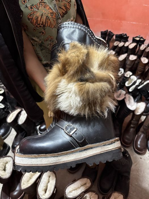 Монголский унты натуралная кожа и мех