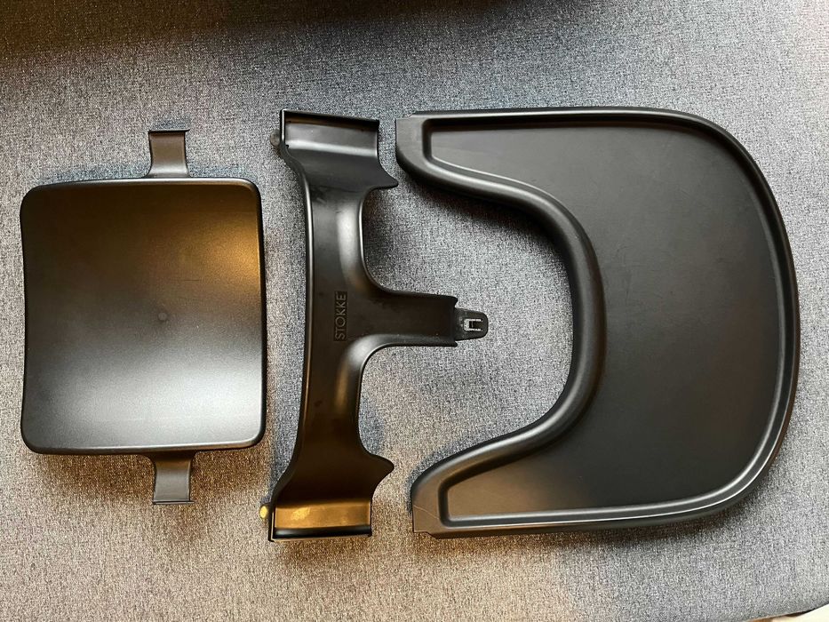 Stokke Tripp Trapp Baby Set и табла за хранене в черно