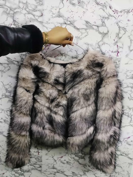 Vand Blana vulpe geaca piele imblanita