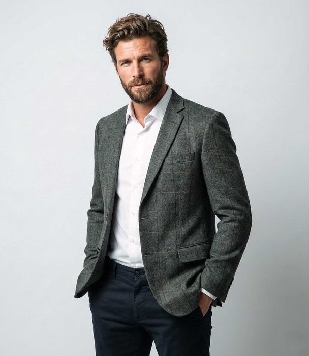 Tom Rusborg - Мъжко сако от 100% коприна размер 50 / M-L