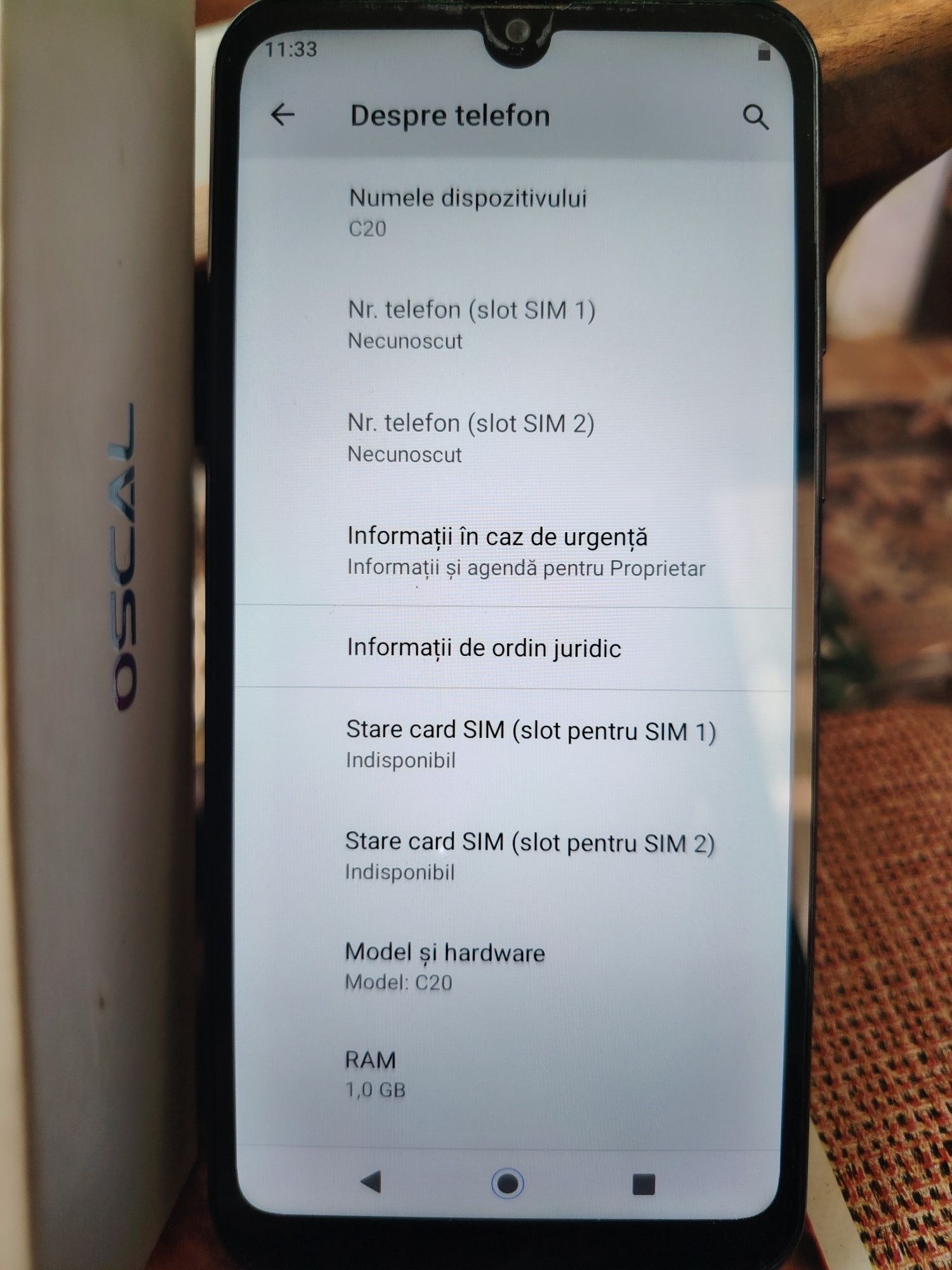 Dispozitiv Oscal C20.