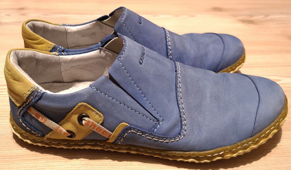 Pantofi dama Kacper Slip-on Trainers Blue Leather, 38, stare excelenta