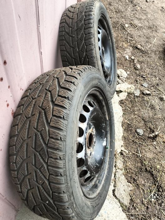 Jante cu prinderea 5x112 cu 4 cauciucuri  195-55-15