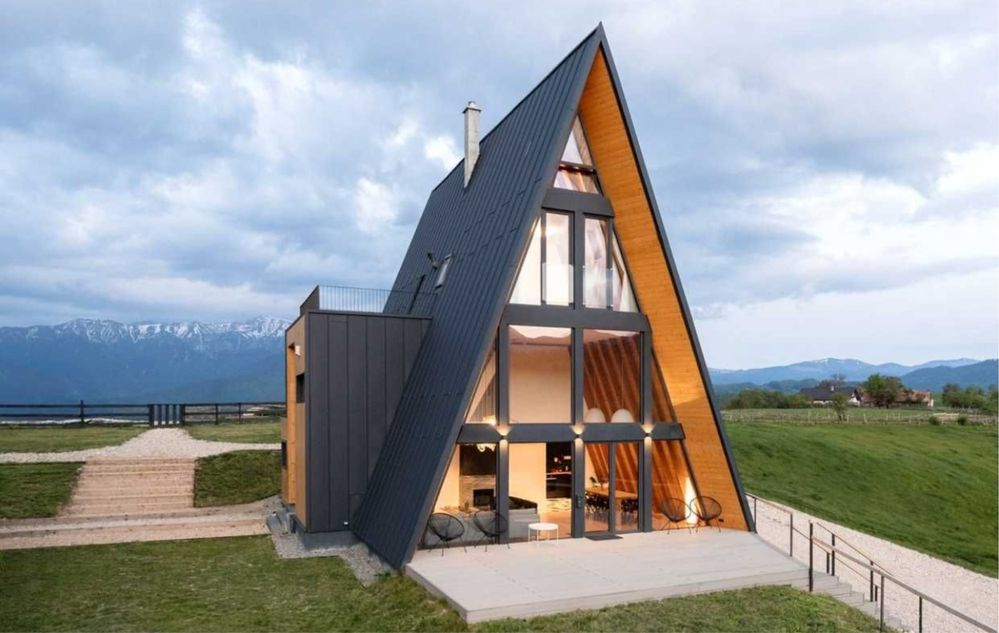 Cabane tip Aframe si tip Casa la comanda accept variante auto
