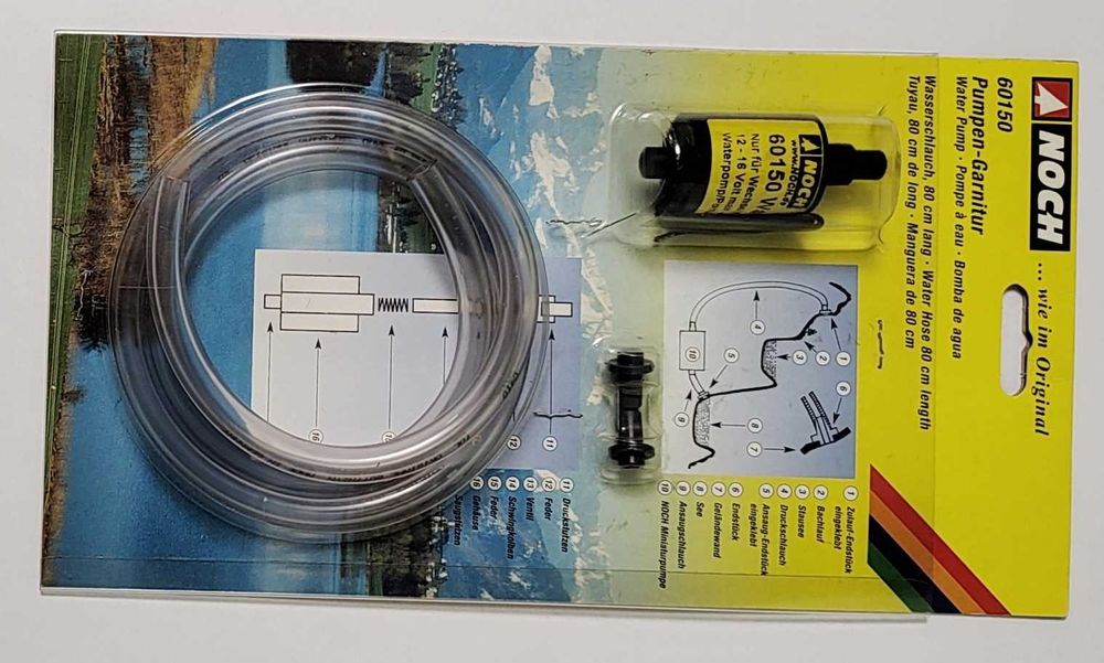 Set instalatie apă curgătoare pe macheta diorama feroviara H0 1:87