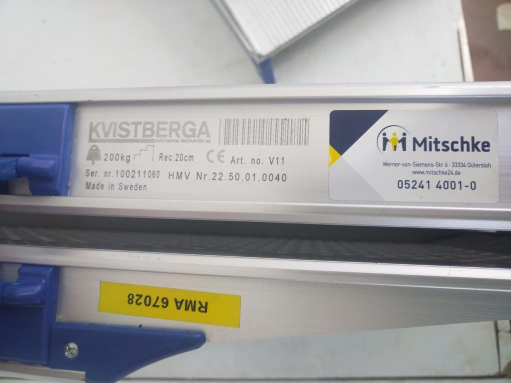 Комплект чисто нови сгъваеми рифеловани алуминиеви рампи KVISTBERGA 
Т