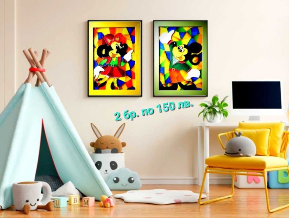 Авторски за ценители - техника тип витраж, рисувано стъкло