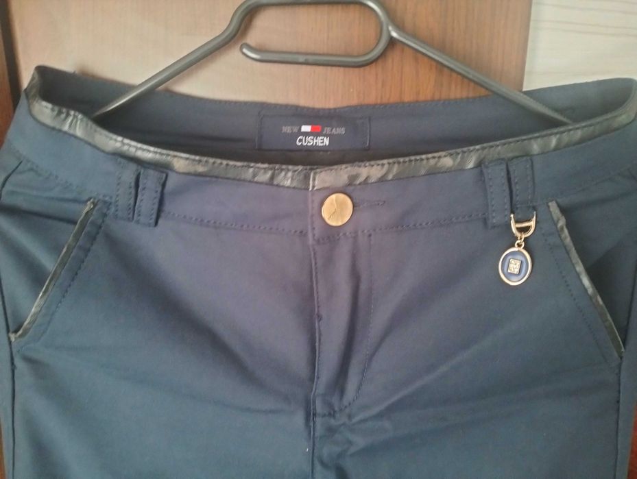 Pantaloni eleganti bleumarin dama.