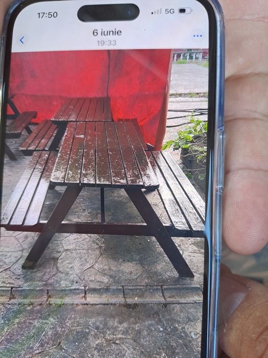 masa de lemn  bancuta