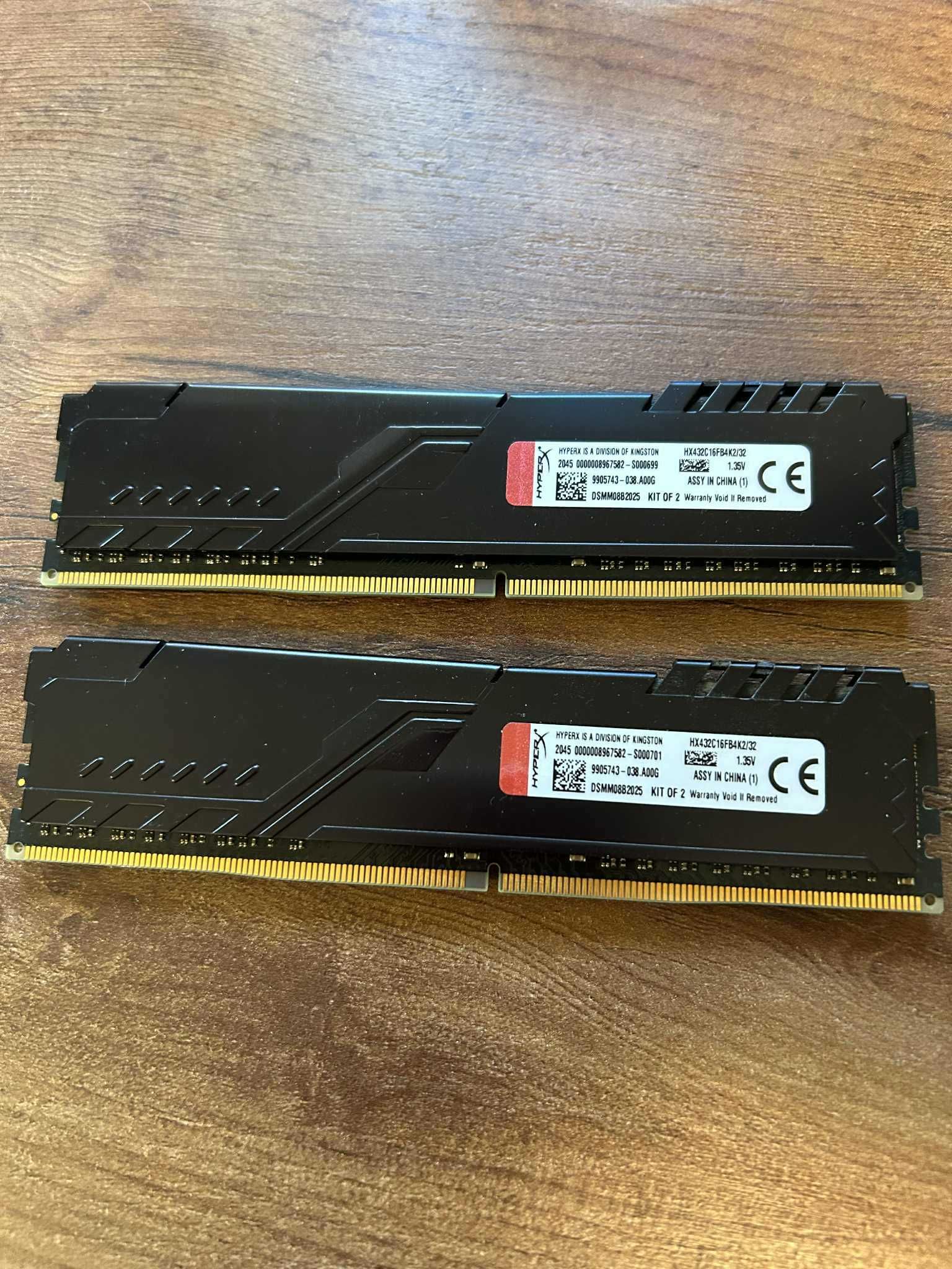 RAM памет 2X16GB HYPERX FURY KINGSTON 3200mhr Dual Channel